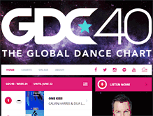 Tablet Screenshot of globaldancechart.com